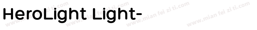 HeroLight Light字体转换